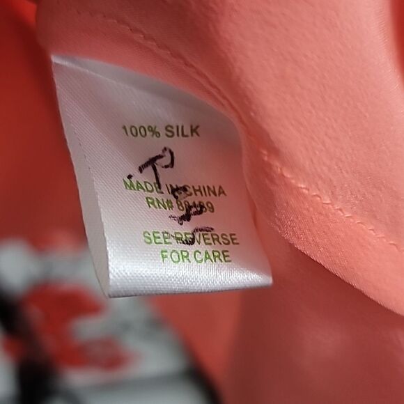 Lilly Pulitzer Women 100% Silk Elsa Blouse - Picture 7 of 9